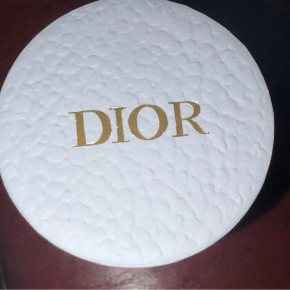 Dior Blue & White Floral and Stripe Silk Twilly Scarf - Picture 4 of 5